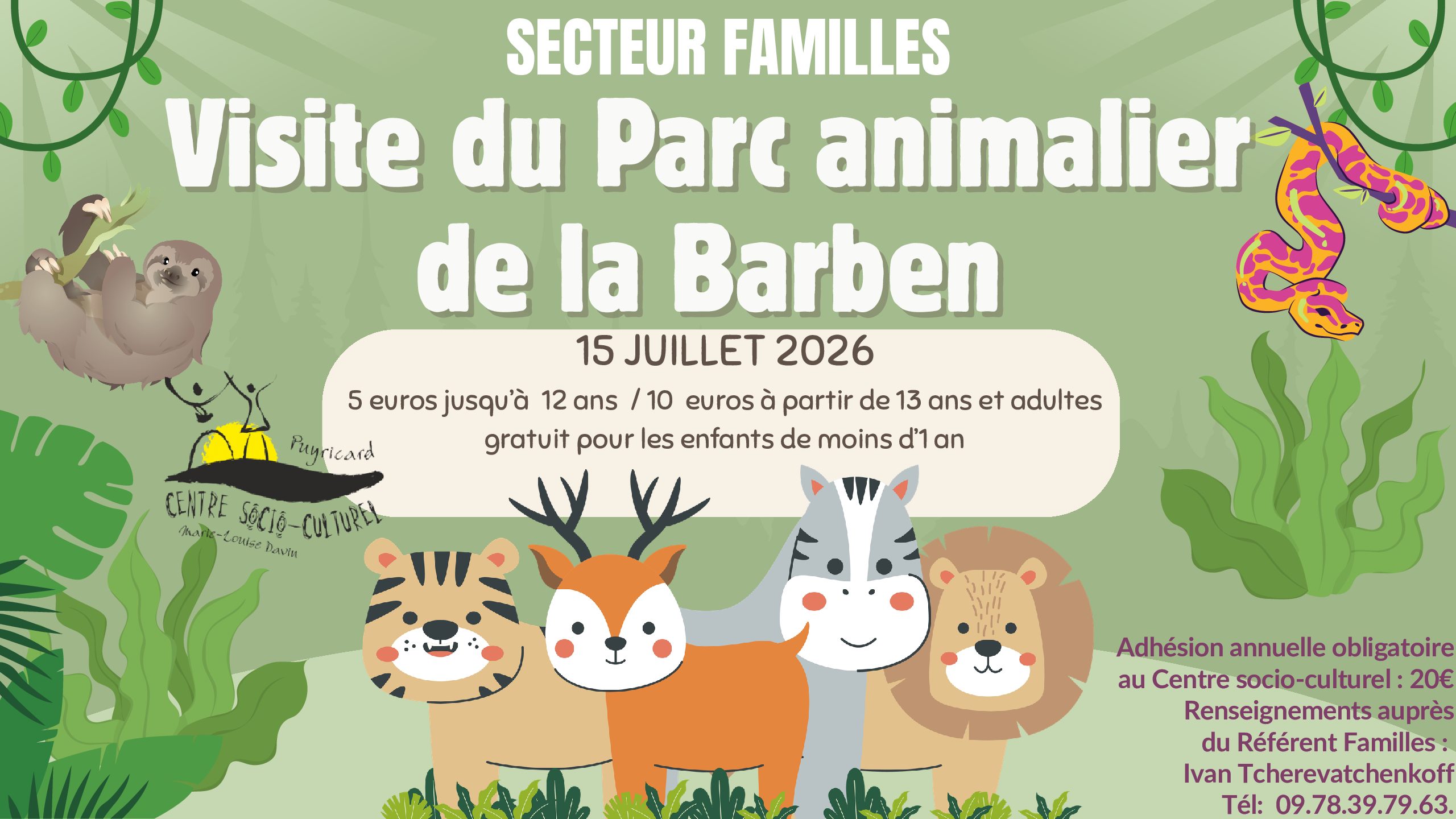 Sortie zoo de la Barben